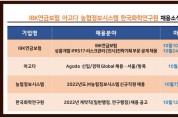 IBK연금보험·아고다·농협정보시스템·한국화학연구원 채용 소식 발표